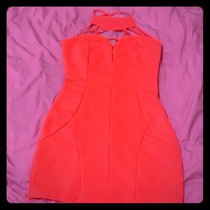 Coral pink Charlotte Russe dress size Small